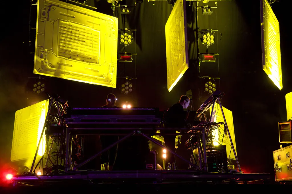 Orbital performing at Global Gathering 2009